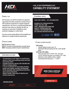 Capability Statement - HEI